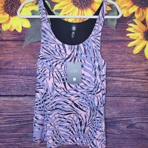 Insight Pink purple Zebra tank top
